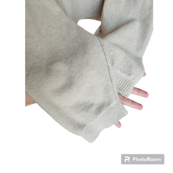 Free People So Low So High Cashmere Oversized Boxy Sweater Beige Size S - Picture 15 of 16